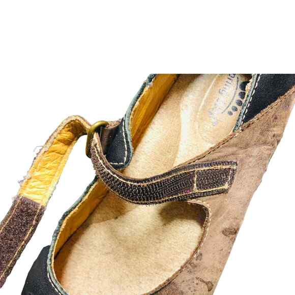 Spring Step Womens Cosmic-B Mary Jane Flat Shoes Black Brown Size 7 - Picture 6 of 8